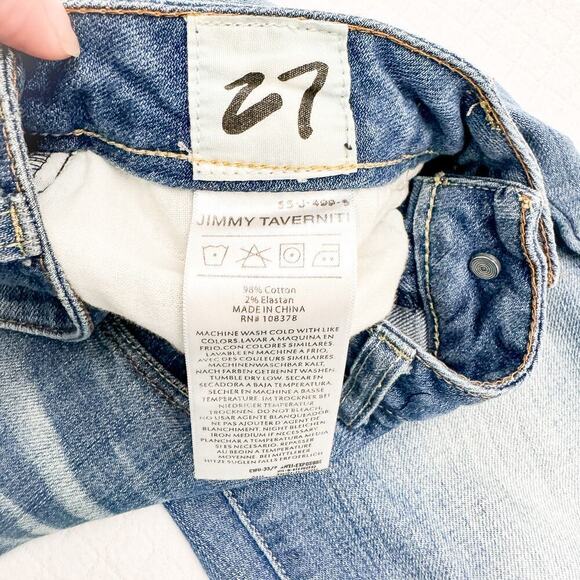 Jimmy Taverniti Distressed Skinny Jeans Anti Exposure Size 27 - Picture 6 of 9